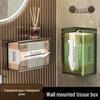 Jiemengzhe Transparent Bathroom Tissue Box with Storage Shelf