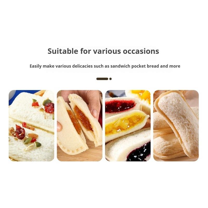 Sandwich Cutter and Sealer Flip Sandwich Cutting Tool for Kids Lunch Stainless Steel Blade Circular Sandwich Bread Toast Mold