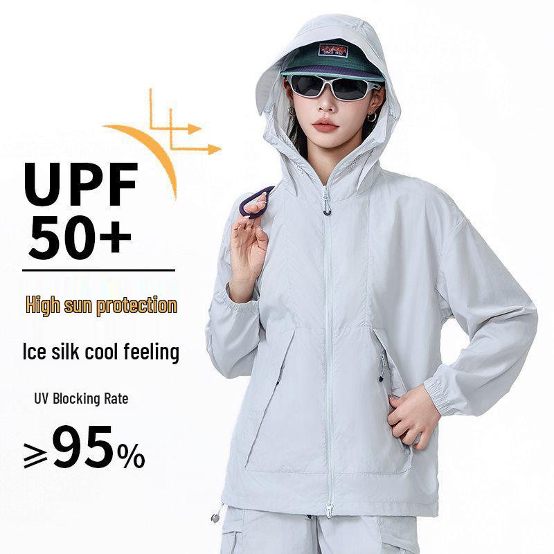 Unisex Summer UV Protection Ice Silk Jacket – Breathable, Lightweight Skin Clothing for Fishing