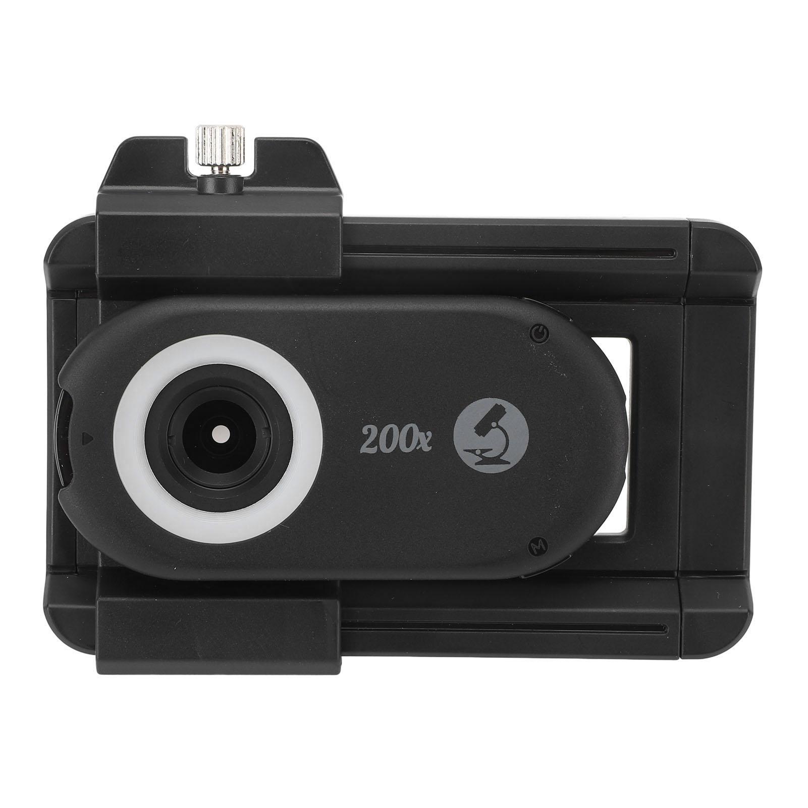 

200X телефонный микроскоп объектив со светодиодной подсветкой CPL фильтры и зажим портативный перезаряжаемый телефон микро