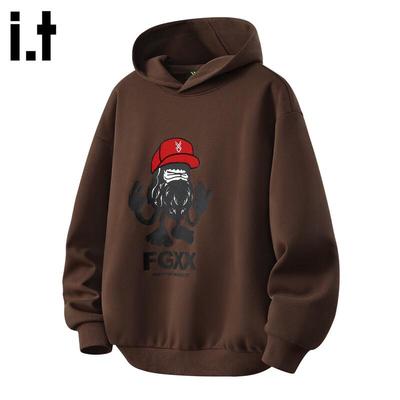 Fingercroxxit Men's Heavyweight Street Style Hooded Sweatshirt