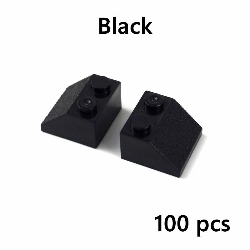 

100Pcs DIY Slope 45 2x2 Roof Tile Building Blocks Thick Figures Bricks Slope Size Compatible With 3039 Educational Creative Toys