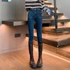Women's High Waist Skinny Denim Jeans Slim Fit Stretch Pencil Pants Vintage Washed Denim Pants For Daily Casual Fall Winter Outfits