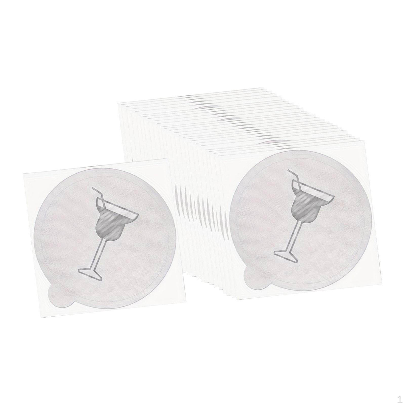 

25 for Drinks, Stickers Protecting Drinks And Cocktails in Club Bars Style B