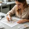 Rhinestone Art Pen Electric with Light Wireless Rechargeable Vaccum Pen Tool 2 Suction Levels Faux Diamond for Adults Beginners Ergonomic