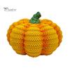 Small Autumn Window Accents Handmade Resin Pumpkin Figurine Halloween Decor, Simulated Knit Tabletop Statue, Soft Texture Decor Mini Fall Holiday