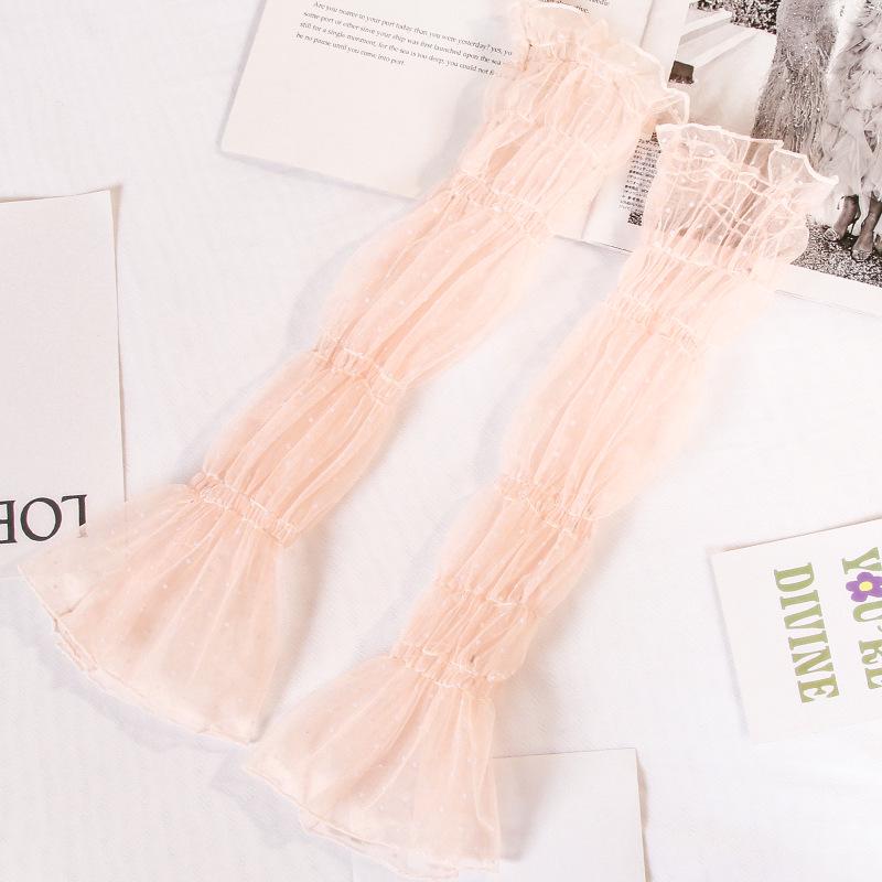 Women's Plus Size Ice Silk Polka Dot UV Protection Arm Sleeves