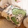 Skin Friendly Cartoon Flannel Blankets Coral Velvet Bed Blanket Bear Throw Blanket  Home