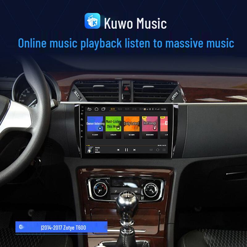 Zotye T600 Smart Android 2014-2017 Navigation & Reversing Screen