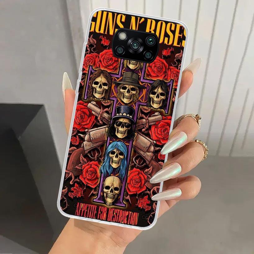 Guns N Roses Good Time Phone Case for Xiaomi Poco X7 X6 X5 X4 X3 Nfc F7 Ultra F6 F5 Pro F4 GT F3 M6 M5S M4 M3 Soft Print Shell P
