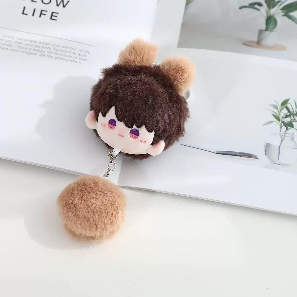 Game Love And Deepspace Xavier Sylus Rafayel Cosplay Keychain Plush Figure Doll Keyring Key Chain Bag Backpack Pendant Prop Gift