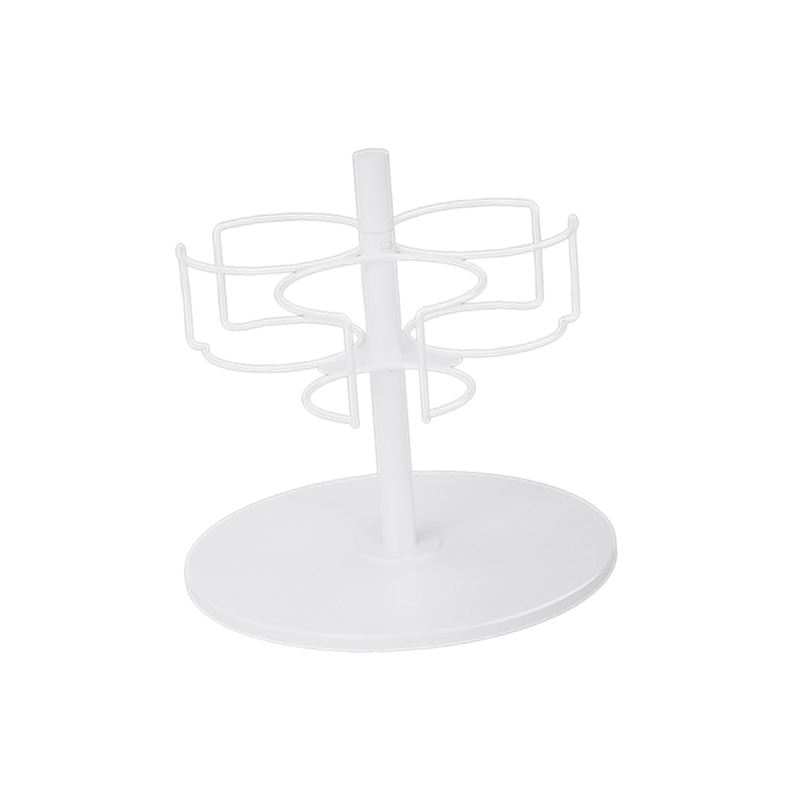 Вращающийся держатель для стаканов, стойка для хранения бутылок с водой, прочный держатель для бутылок на столешницу, вращающийся органайзер для стаканов