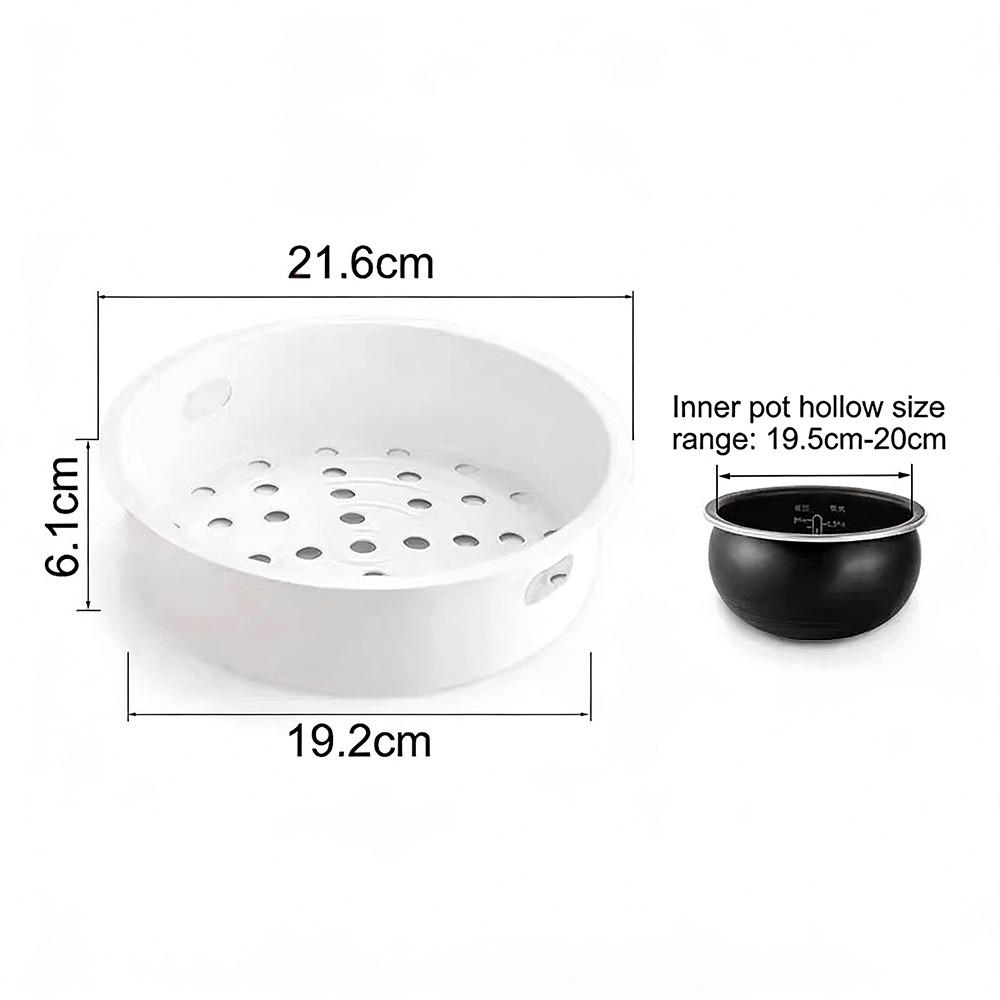 Practical Universal Electric Rice Cooker Steamer Plastic Multipurpose Steaming Rack Vegetable Basket Food