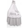 Sweet Baby Doll Pram Moses Basket for Dolls with Canopy