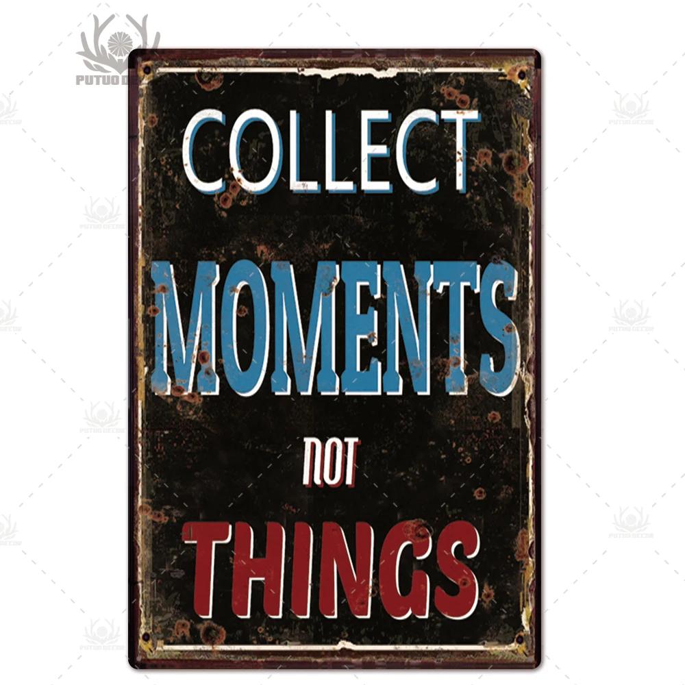 Putuo Decor Quote Metal Sign Plaque Metal Vintage Tin Sign Home Decor Decorative Metal Poster Wall Decor