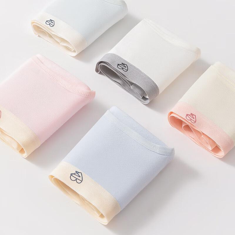 Urban Beauty Women's Class A Baby Cotton Antibacterial Mid-Rise Seamless Briefs 5-Pack