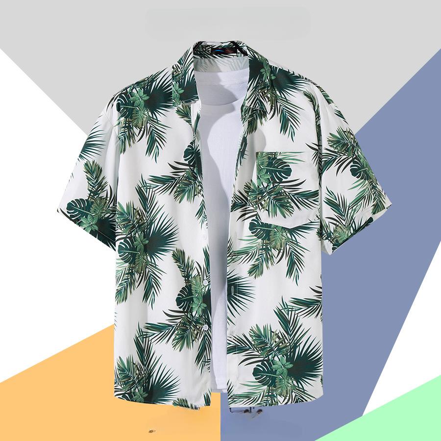 Flower Shirt Men's Short-sleeved Summer Loose Casual Shirt