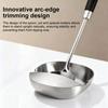 Stainless Steel Spoon Rest Space-Saving Kitchen Utensil Holder with Anti-Drip Design Rust-Resistant 304 Stainless Steel Spoon Rack for Spoons Tongs