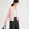 Women's Solid Color Lapel Knit Cardigan