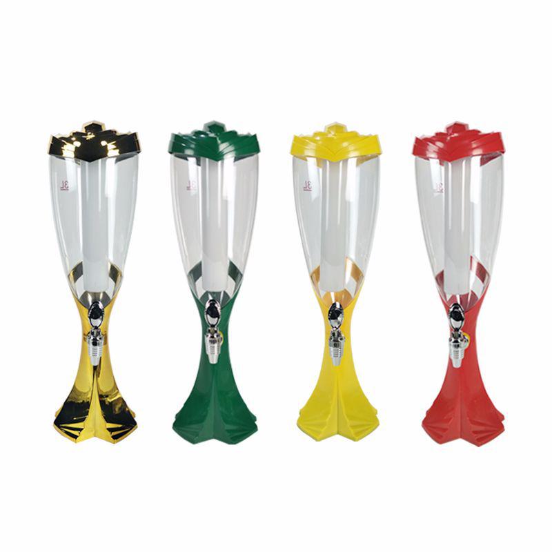 LED Beer Tower: Luminous Barware Dispenser for Craft Beer and Cocktails