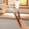 Walnut Handle Frying Spatula Anti-Scalding Fried Steak Shovel Spatula  Outdoor Kitchen Supplies