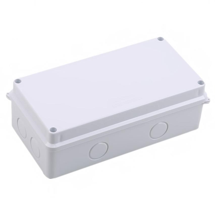 Boîte de jonction étanche ABS Blanche Extérieure 1 Pièce Boîte Universelle Scellée pour Projet Électrique