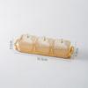 Divided Dried Fruit Plates Food Storage Container Multifunctional Appetizer Serving Tray for Snack