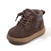 Kids Vintage British Style Soft Sole Low Top Ankle Boots Unisex Children Casual Shoes