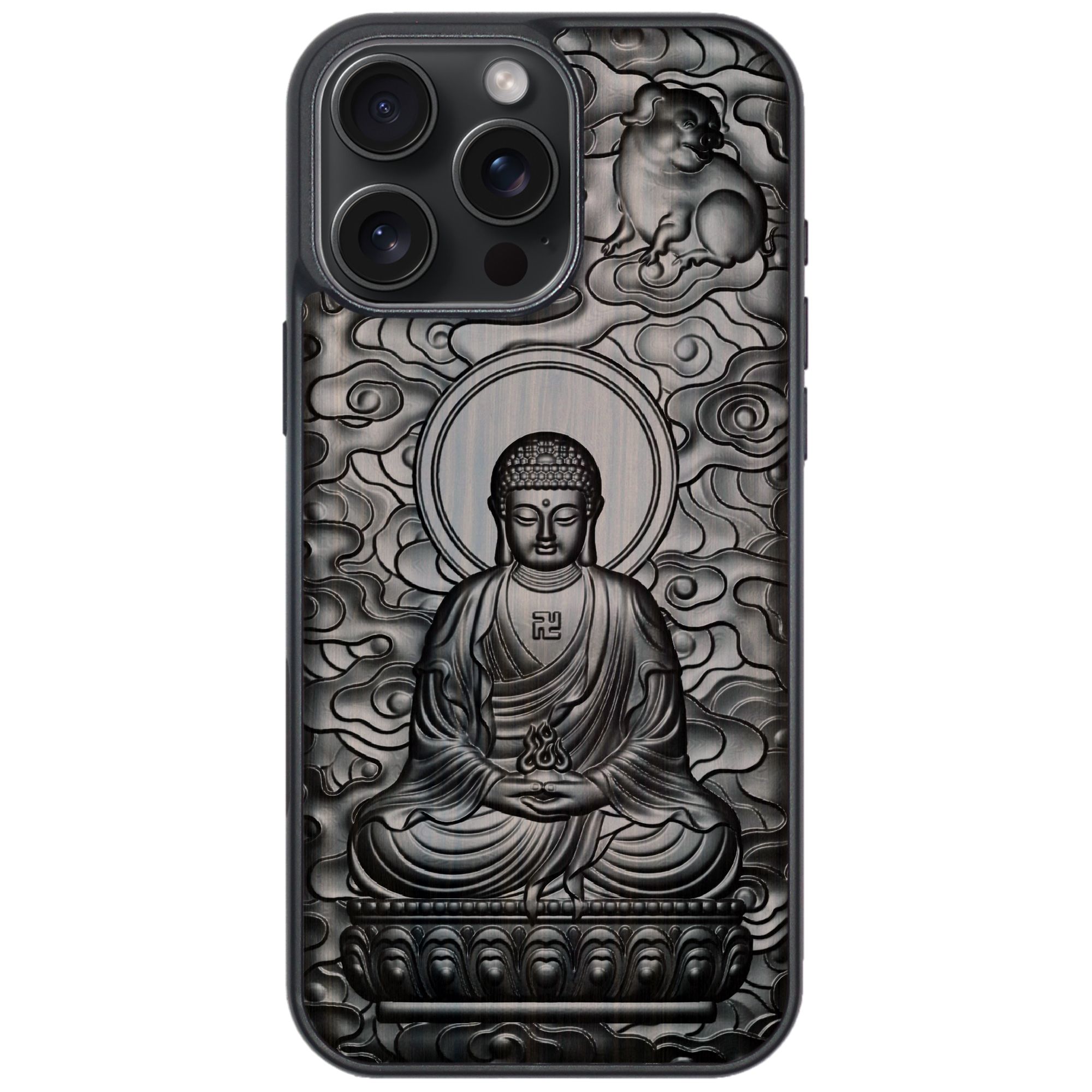 

Apple 16promax mobile phone case iPhone16 protective case 15 ebony relief 14 zodiac patron saint Customize other models