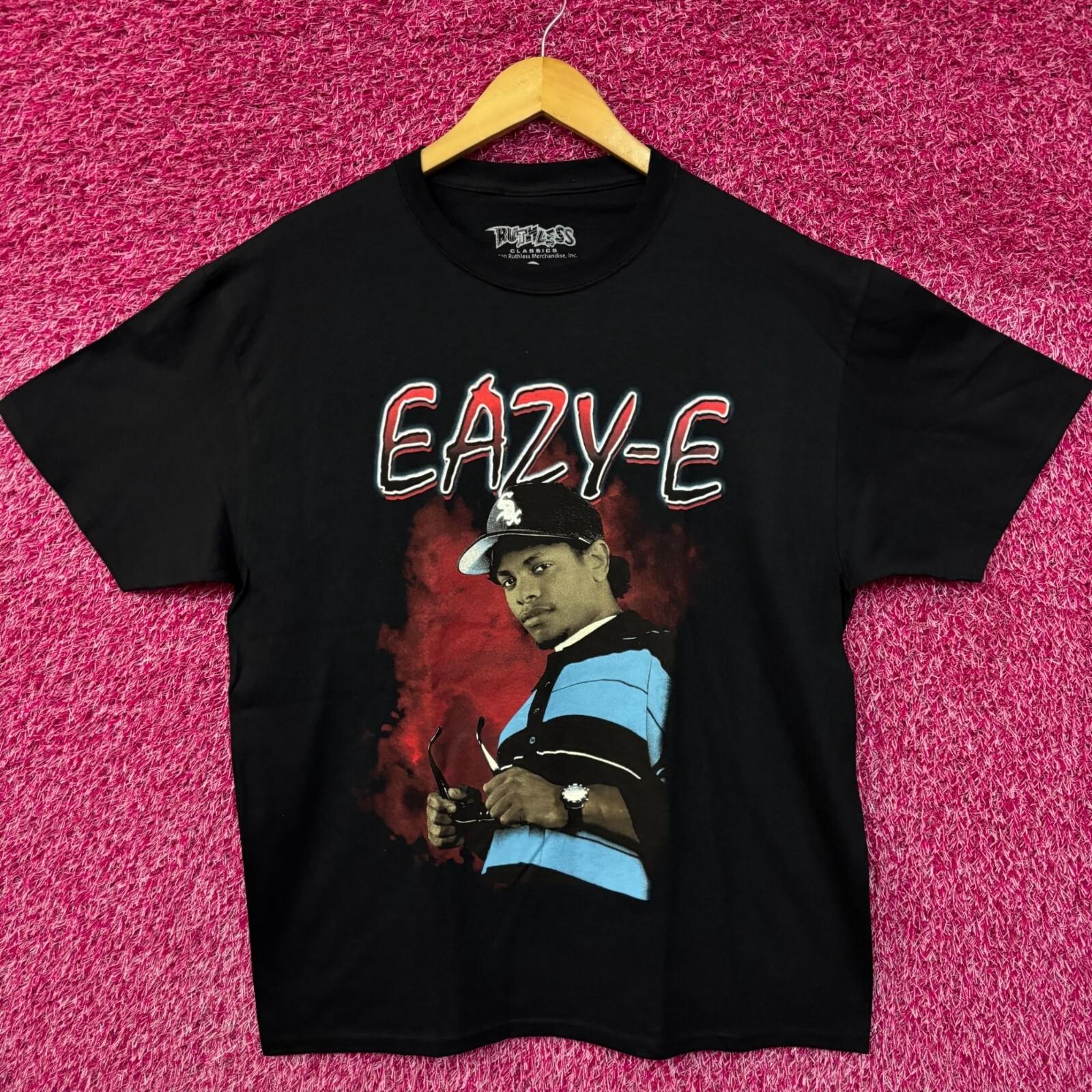 Eazy-E Ruthless Records NWA Poster West Coast Hip Hop Tee large S