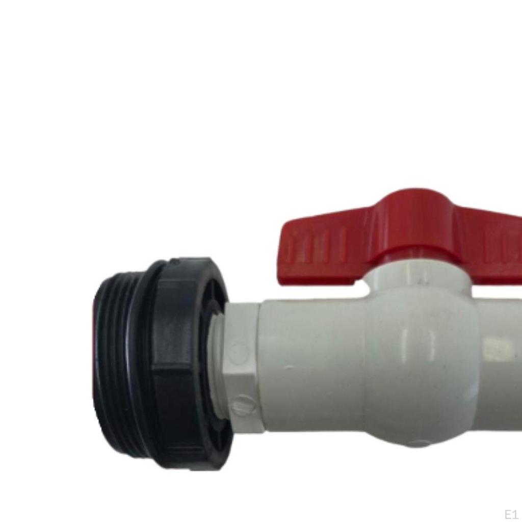 Zestaw kranika do beczki na deszczówkę Złączka szczelna do beczki Łatwy w instalacji Adapter z uszczelką 2"