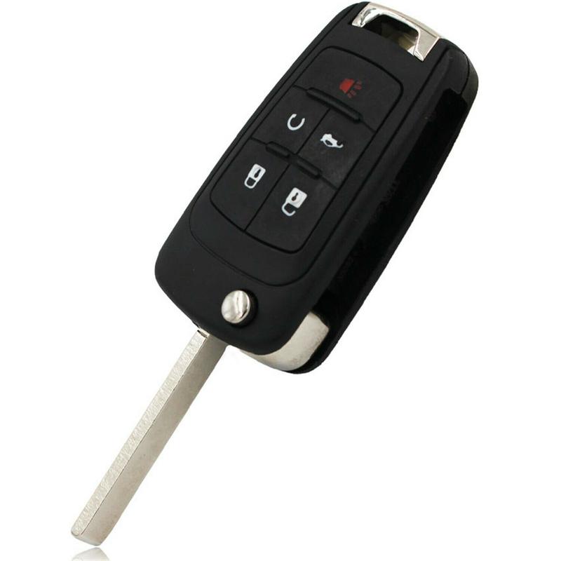 5 Buttons Flip Remote Key Shell For Chevrolet For Cruze For Equinox For Camaro For Malibu