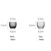 6pcs/Lot 100ml Small Kung Fu Tea Cup Heat Resistant Puer Glass Teacup Tasting Sake Wine Cup Tea Set Accessories Teaware