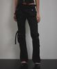 Bunteu Cargo Strap Pocket Pants (Black)