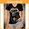 Skull Vibrant Vneck Tee Print Soft Breathable Casual Short Sleeve Top For Spring Summer Womens Fashion Clothing For Everyday Wear