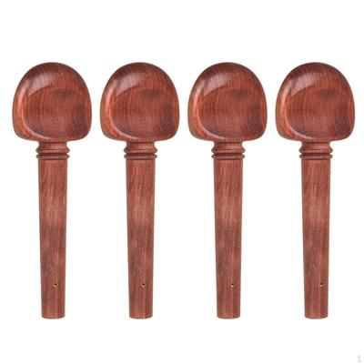 4 Pieces Rosewood Cello Pegs Decorative Tuning Antique for Cellists