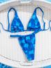 Sexy Zweiteiliger Bikini-Badeanzug mit Dreiecks-Cup-Print, Elegant und Bequem für den Sommerurlaub