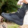 High-top Boots Men Breathable Anti-slip Shock-absorbing Breathable Combat Boots Men Outdoor Comfortable Casual Ankle Boots Men