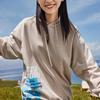 Anta Life Series Ss22 Solid Color Letter Print Hooded Sweatshirt Unisex Sweatshirt Beige 952238703-2