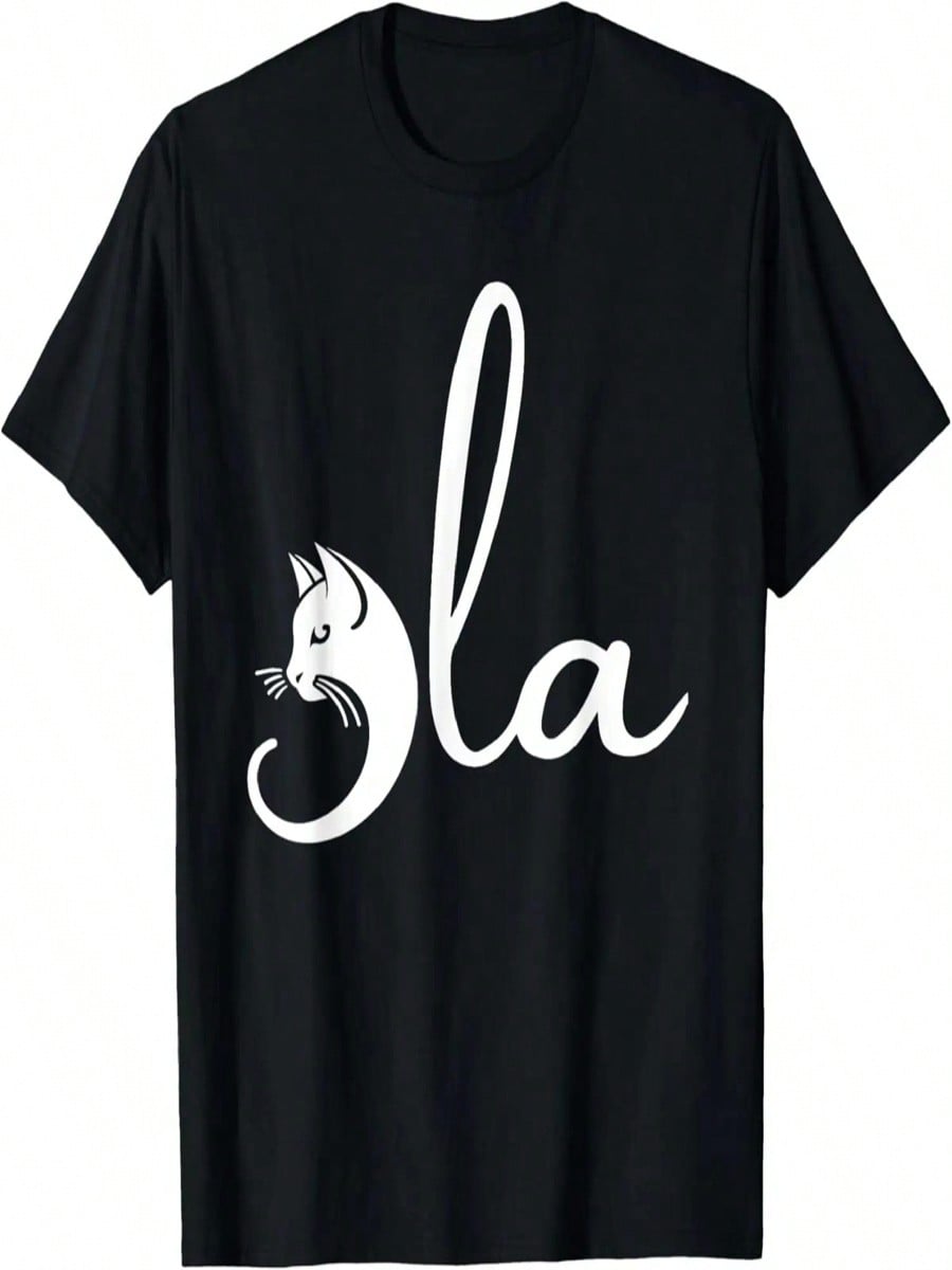 Retro Cat Comma La For 2024 T-Shirt S разноцветный