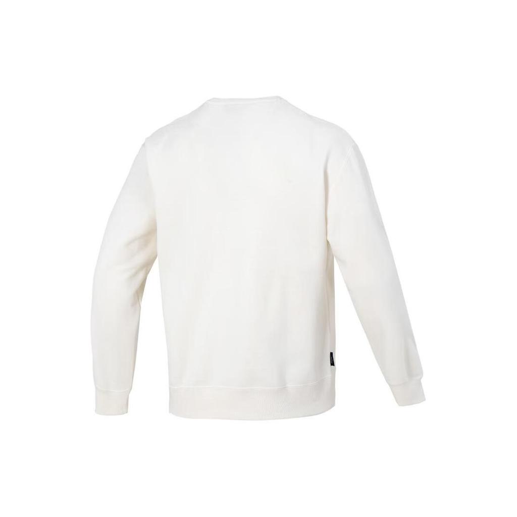 Puma Color Block Letter Print Casual Crew Neck Long Sleeve Sweatshirt Men sweatshirt White Red 625312-65