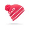 Volcom Schriftzug Strickmütze mit Bommel Snowboard US Damen (K5851908) - Hut, CMS_Rot, O/S (Freie Größe)
