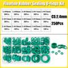 FKM O-Ring Grüner Fluorkautschuk Gummi Dichtung O-Ring CS1.5/2.0/2.4/3.1mm Ölbeständig Säure-Lauge-Beständig O-Ring Satz