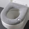 Thicken Toilet Seat Cover Cushion Pads Bathroom Toilet Cushion Toilet Seat Pad Warmer Cushion Soft Bathroom Washable
