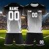 Custom DIY Two Piece Jersey Set Short Sleeve Shirt and Shorts Personalized and Number for Sports Team Uniforms