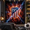 Wall Hanging Tapestry Atletico Madrid Print Cloth for Living Room Bedroom Home Decor