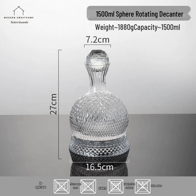 

Премиальный хрустальный винный декантер None