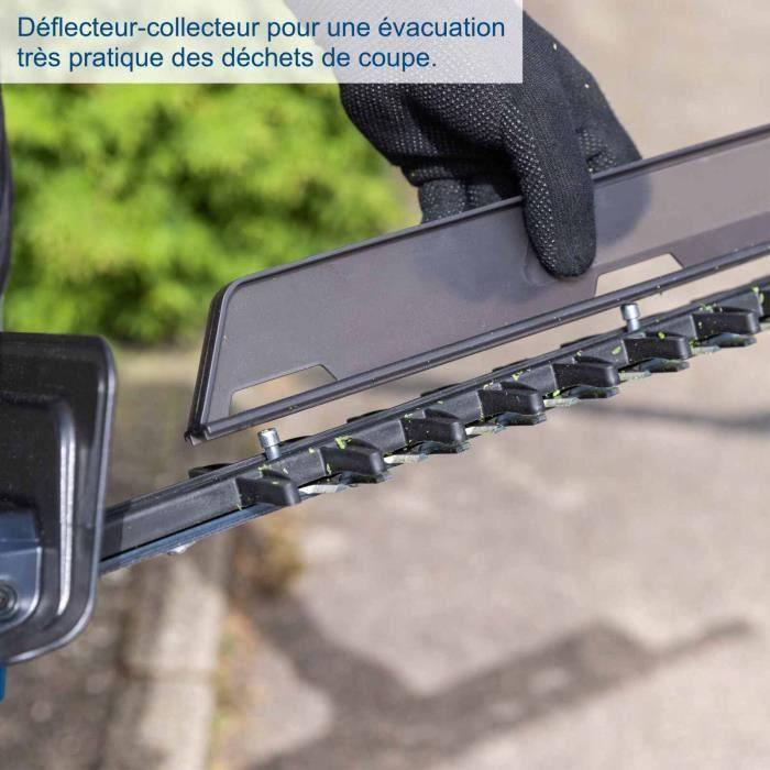 Pack Taille-haie sans fil BC-HT720-X - Longueur de coupe 650 mm - SCHEPPACH 20V IXES 2 batteries 2Ah + chargeur 2.4A