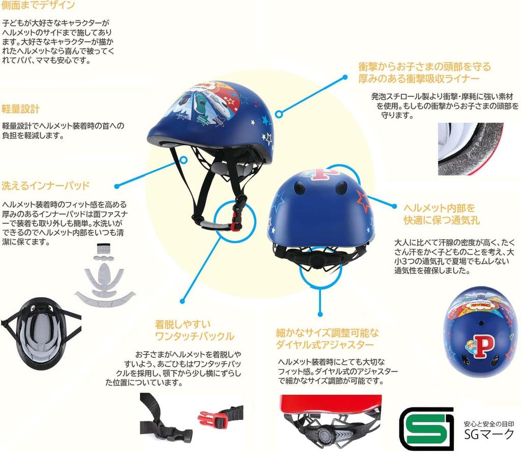 Skater Bicycle Helmet with SG Mark Plarail Children's ZKHM1-A