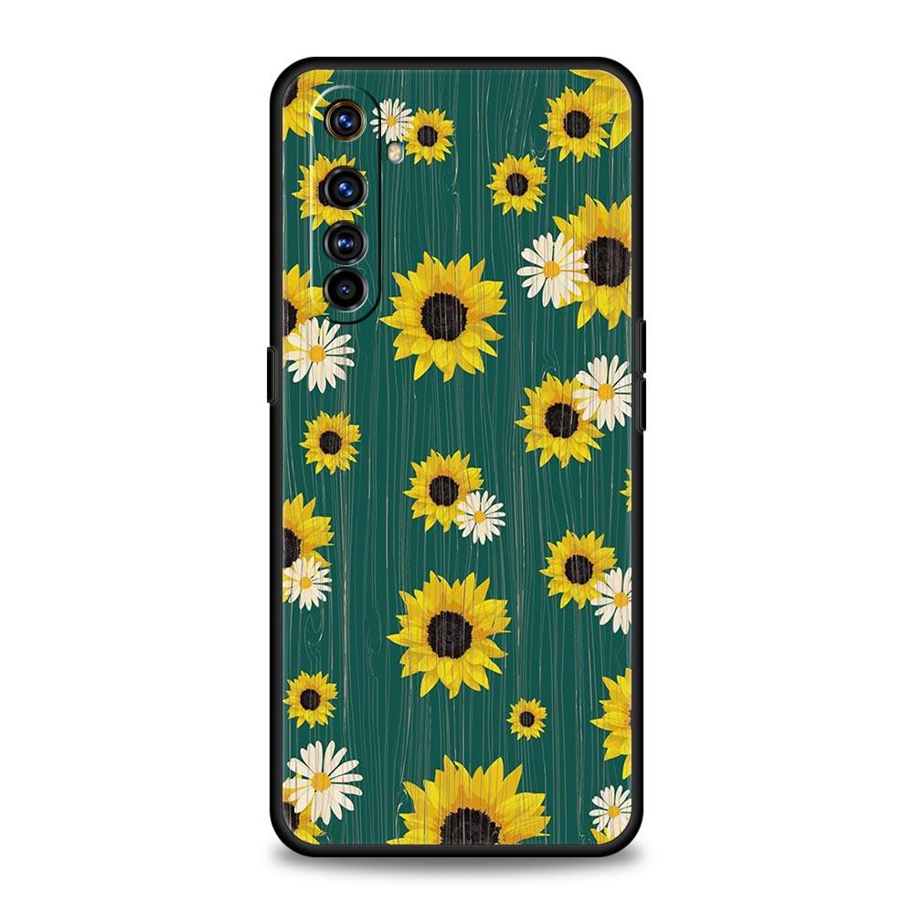 Aesthetic Sunflower For Realme GT Neo 2 3 3T Phone Case For Realme 11 10 9 8 5G 7 6 GT2 Pro Plus C21 C11 C25 C35 Silicone Cover